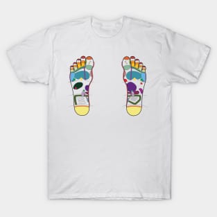 Foot Reflexology Map T-Shirt